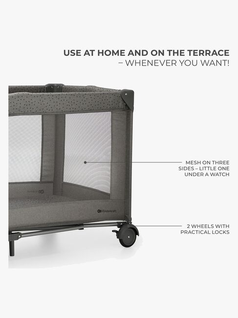 Kinderkraft JOY 2 Weekendseng, Dark Grey