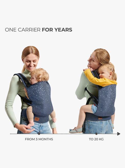 Kinderkraft NINO CONFETTI Bæresele, Denim