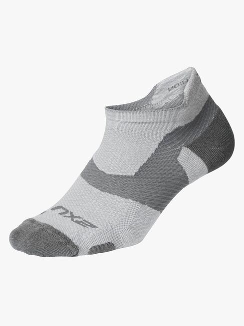 2XU Vectr Merino Light Cushion No Show Strømper, Grå