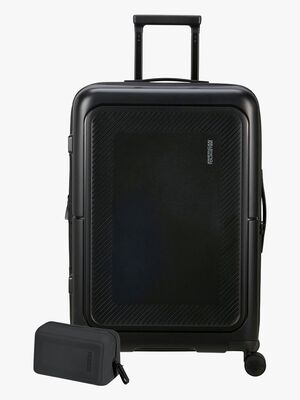 American Tourister Dashpop Kuffert 76-84L & Toilettaske POP, True Black
