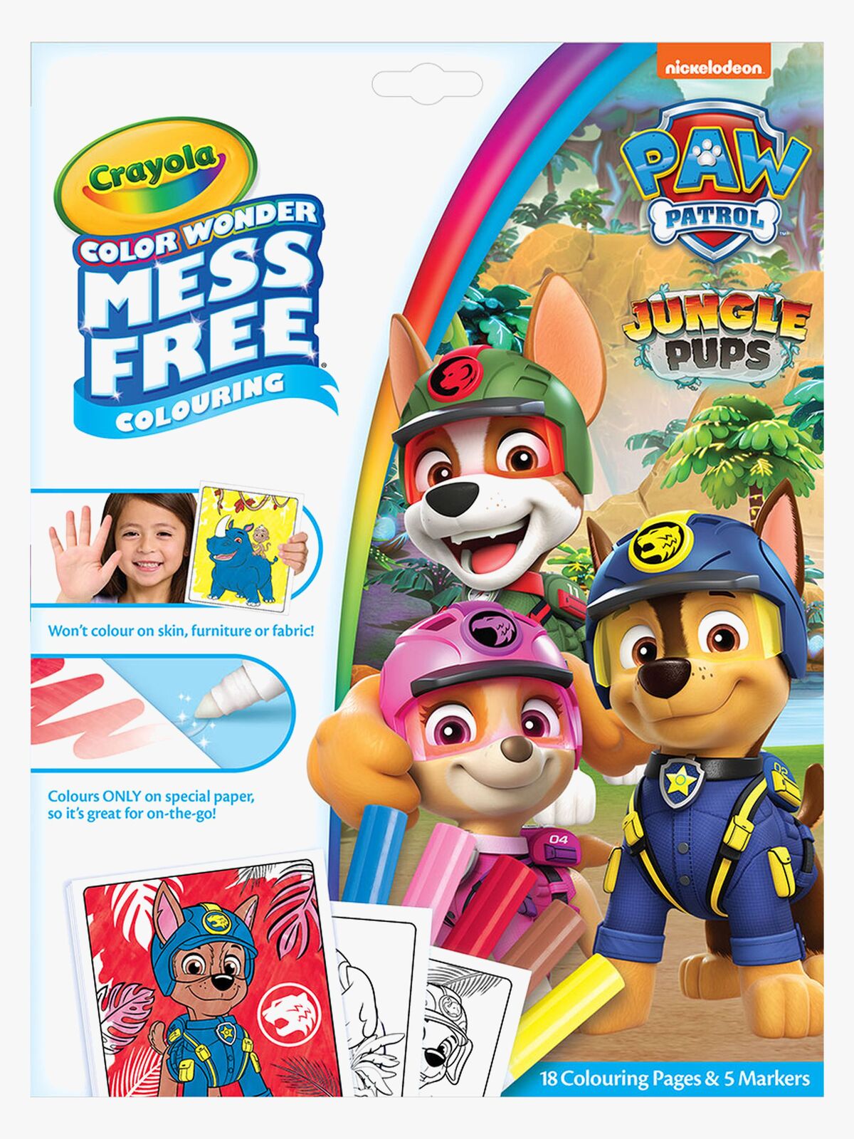 Crayola Colorwonder Paw Patrol Jungle Pups Malebog
