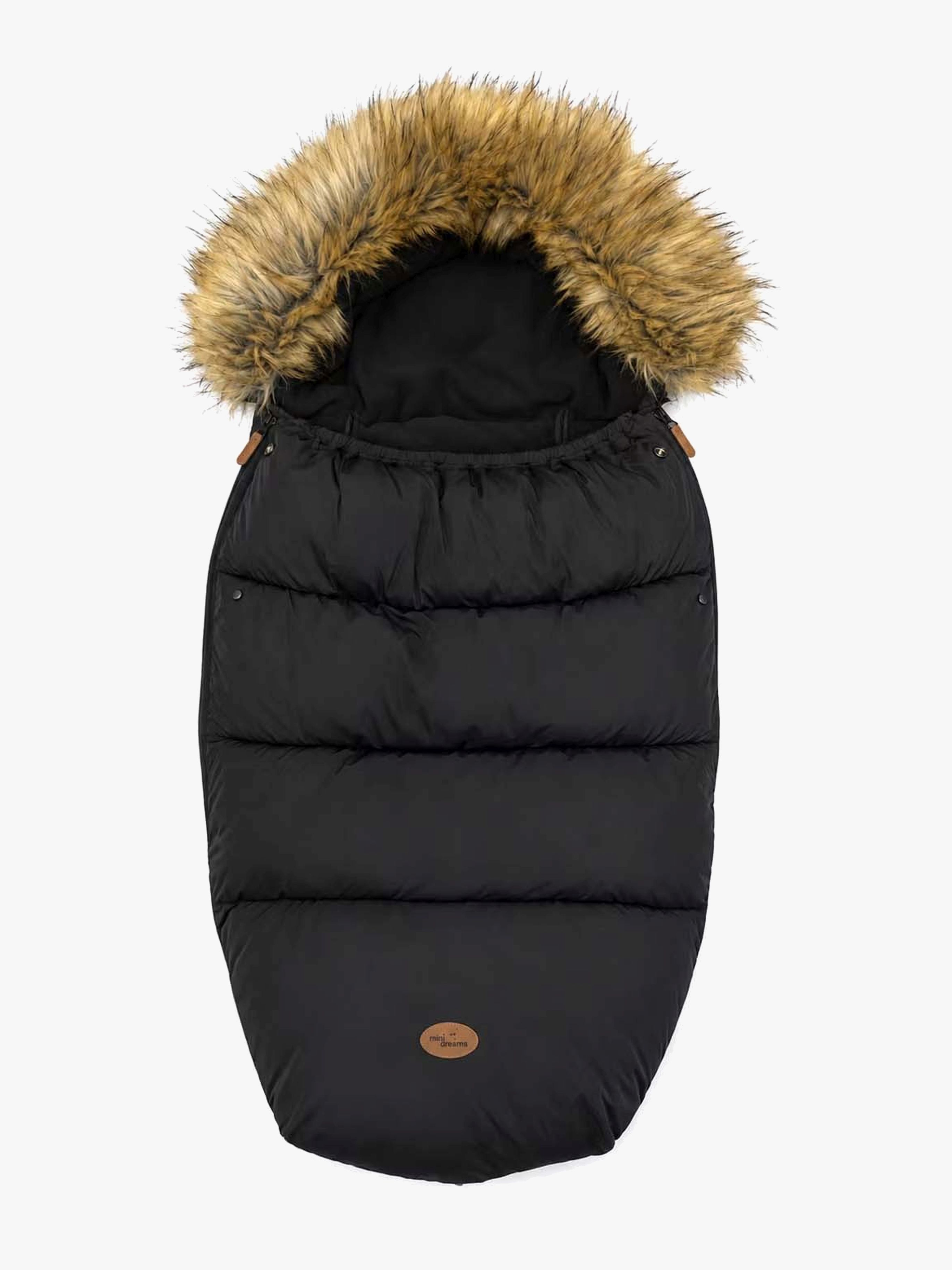 Mini Dreams Fleece Kørepose, Sort/Pels
