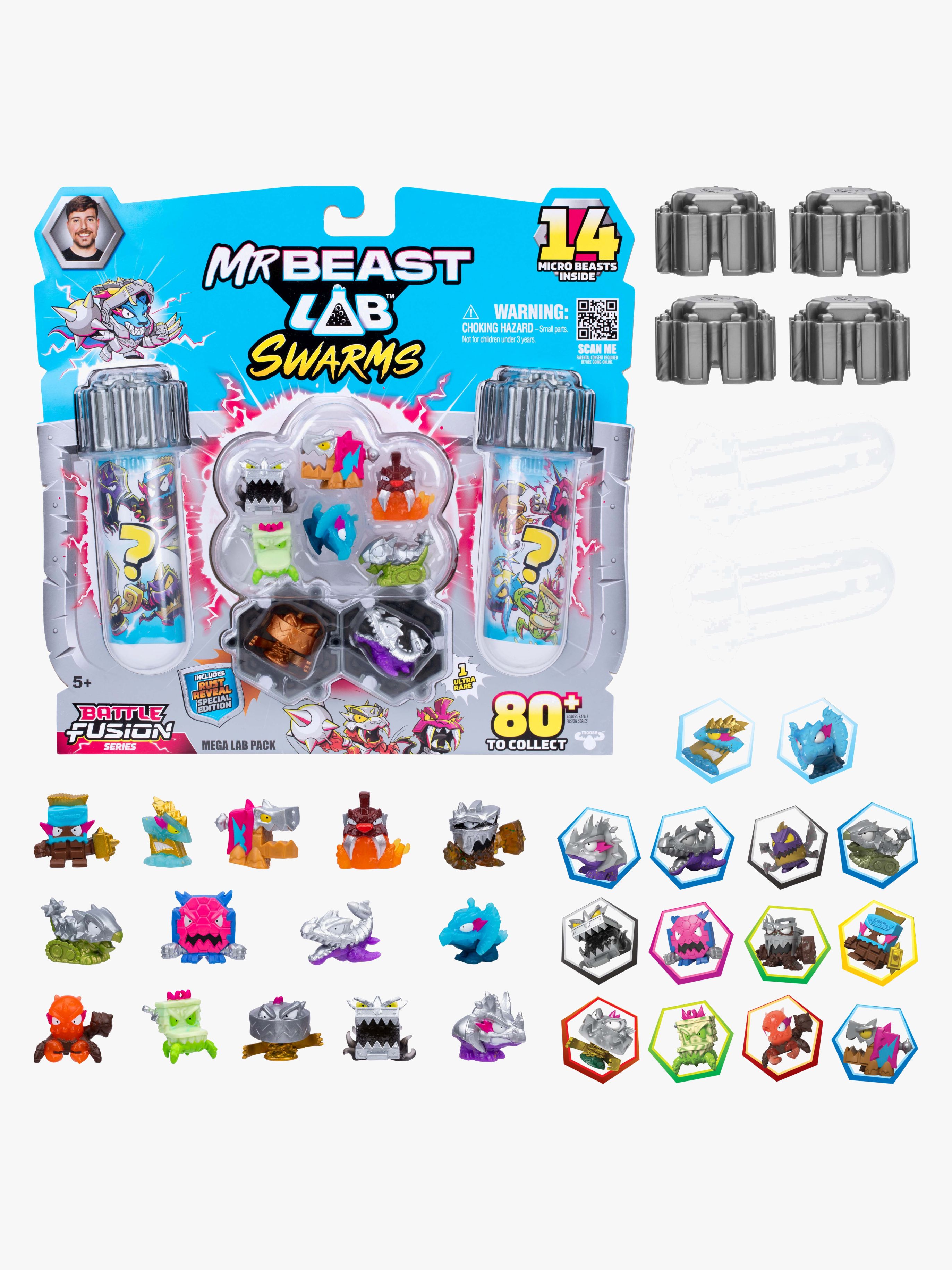 Beast Lab Swarms Samlerfigurer Battle Fusion Surprise 14-pak