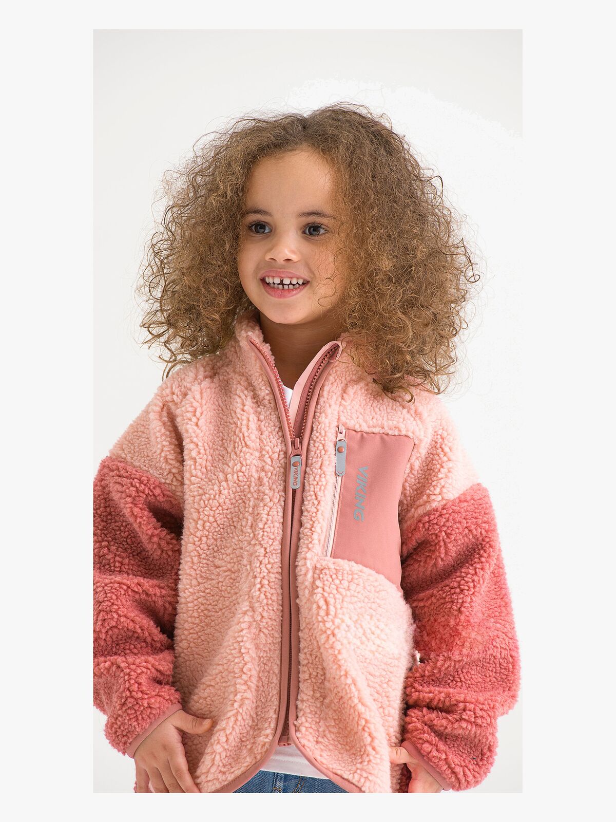 Viking Playtime Fleecetrøje, Pink