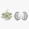 BIBS Infinity Sutter 2-Pak Silikone Str. 1 Anatomisk, Sage GLOW/Cloud GLOW