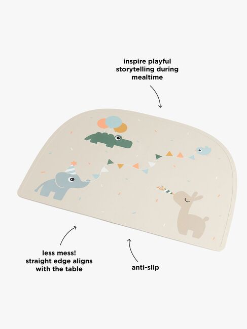 Done By Deer Celebration Dækkeserviet Silikone, Sand