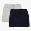 Luca & Lola Ricolo Shorts 2-Pak, Navy/Grey Melange