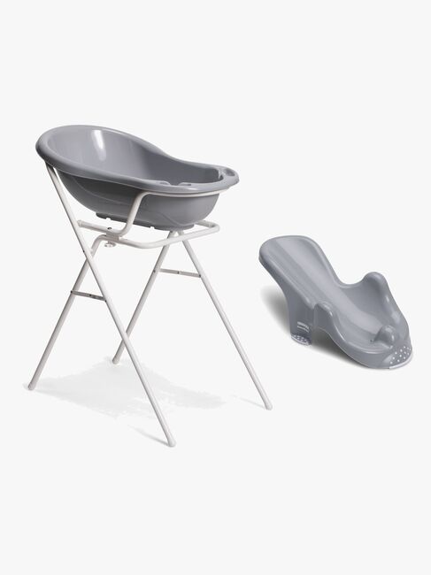 Beemoo CARE Badekar m. Badestol & Stativ, Grå