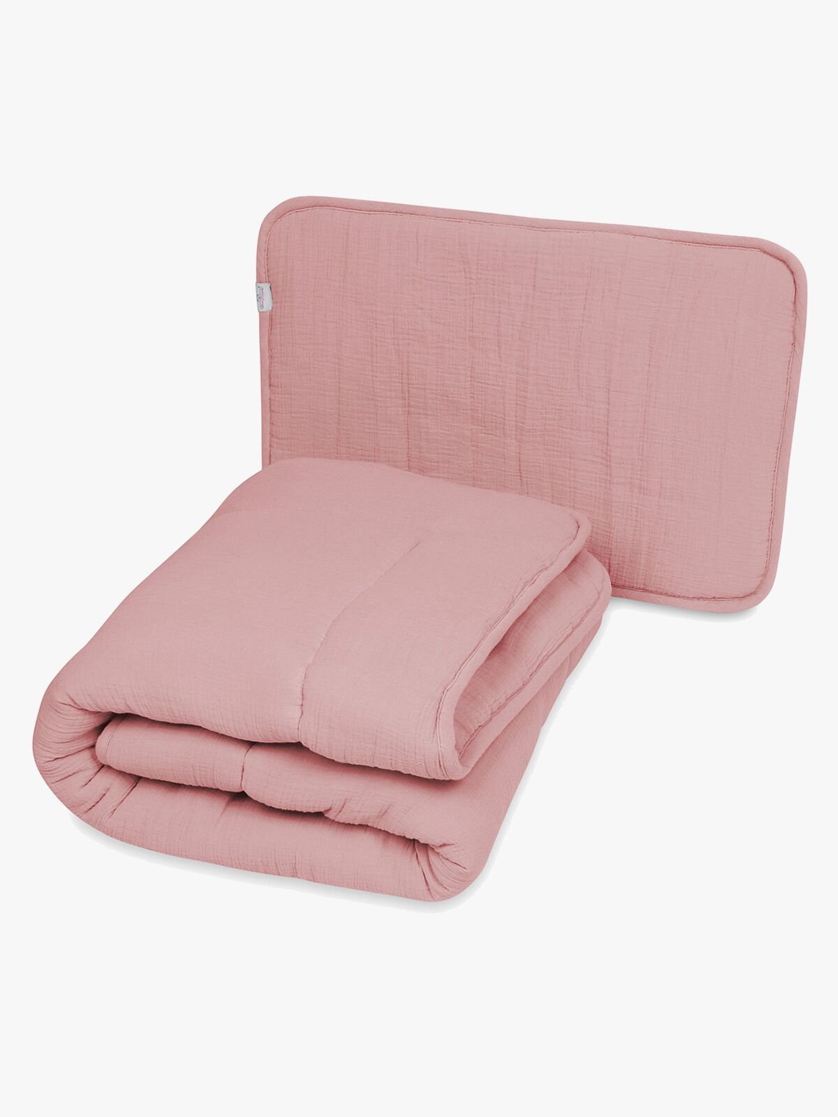 BabyMatex Sæt med Babydyne 100 x 135 cm & Babypude 40 x 60 cm i Muslin, Pink
