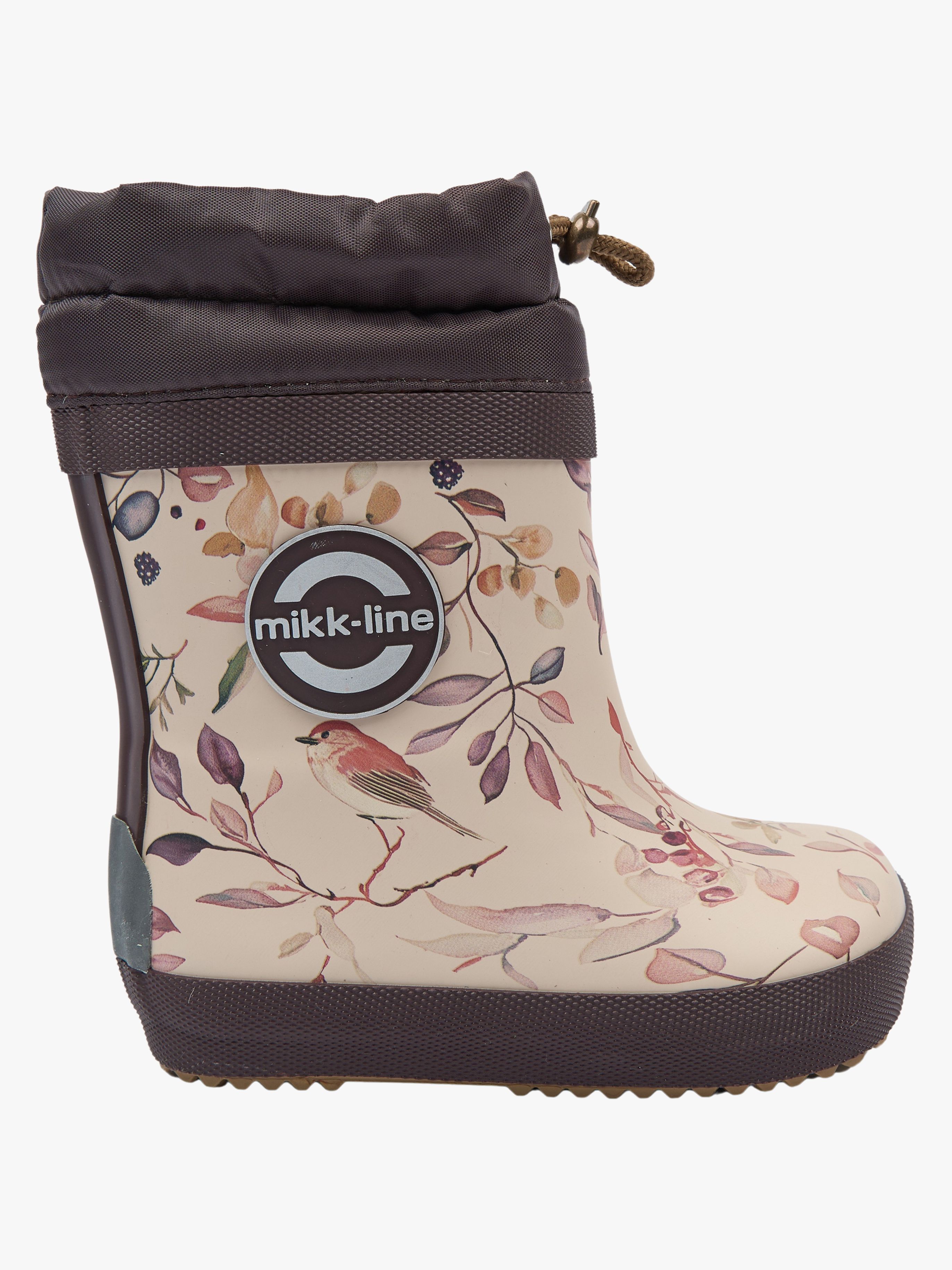 Mikk-Line Barefoot Forede Gummistøvler, Berries & Birds, 22, Termostøvler børn