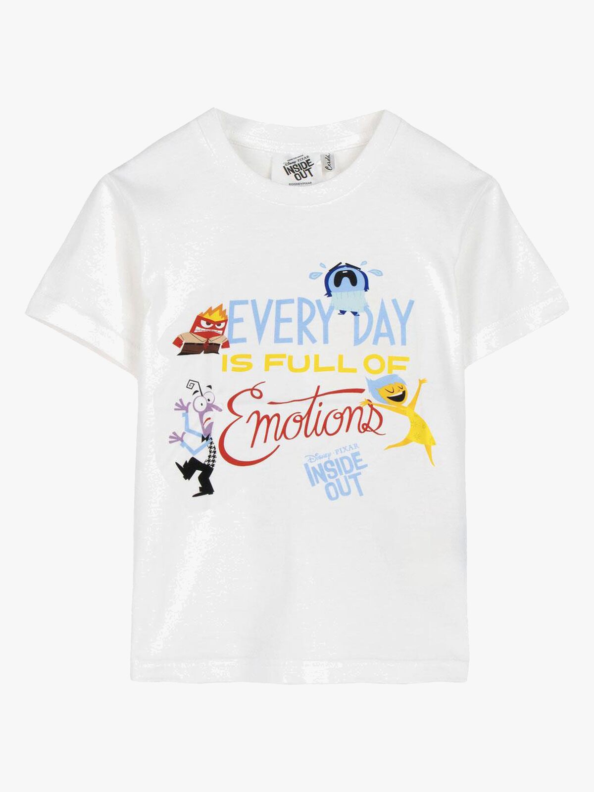 Disney Pixar Inderst Inde T-shirt, Hvid