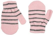 Lindberg Magic Wool Stripe Fingervanter 2-pak, Pink/Anthracite