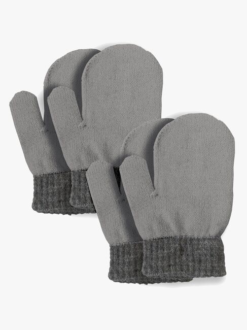 Lindberg Sundsvall Vanter Uldmix 2-pak, Grey/Anth