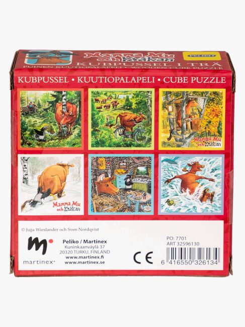 Peliko Mor Muh Og Krage Kubepuslespil 9 Brikker