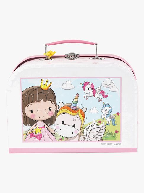 Barbo Toys Lillie & Ellie Kuffert med Gulvpuslespil 24 Brikker