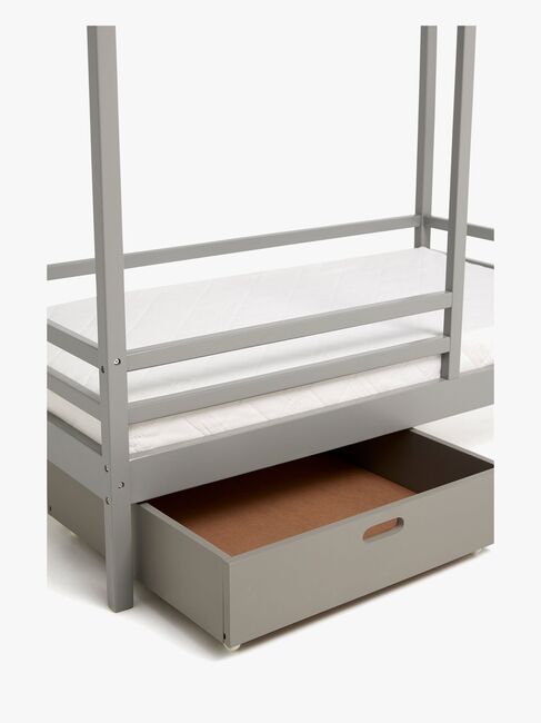 Minitude Nordic Juniorseng 70x140 Jax Inkl. Madras Softi & Skuffe, Grå