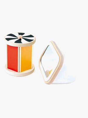 Hape Aktivitetslegetøj Snurrende Tromme med Spejl