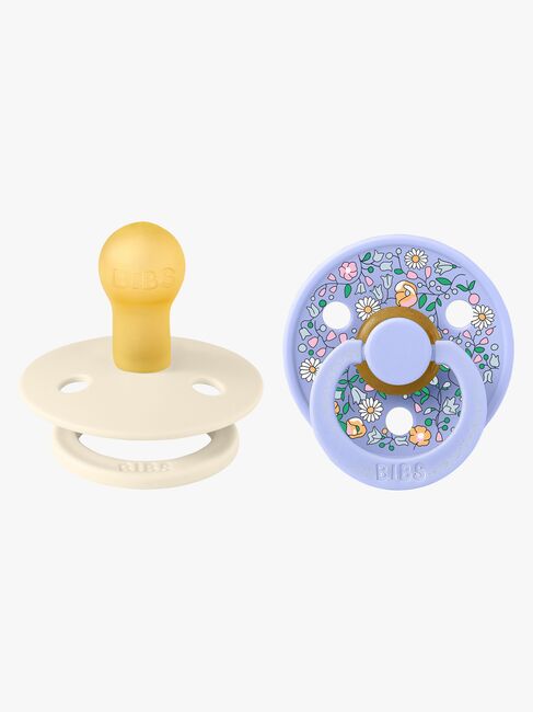 BIBS x Liberty Colour Chloe Meadow Sut 2-pak Latex Str. 1, Ivory Mix