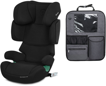 Cybex Solution X i-Fix Autostol inkl. Beemoo Deluxe Sædebeskytter, Pure Black