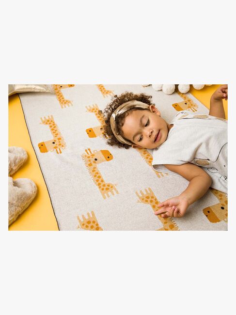 Bizzi Growin Strikket Tæppe Aio Baby, Gilbert Giraffe