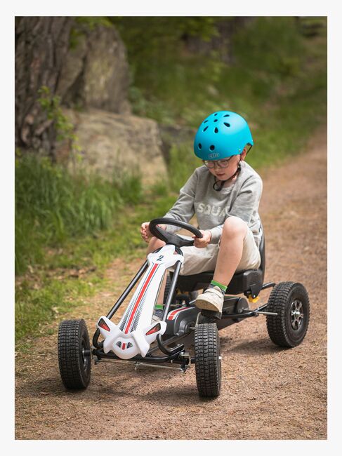 Alex's Garage Pedalbil Go-kart, Hvid