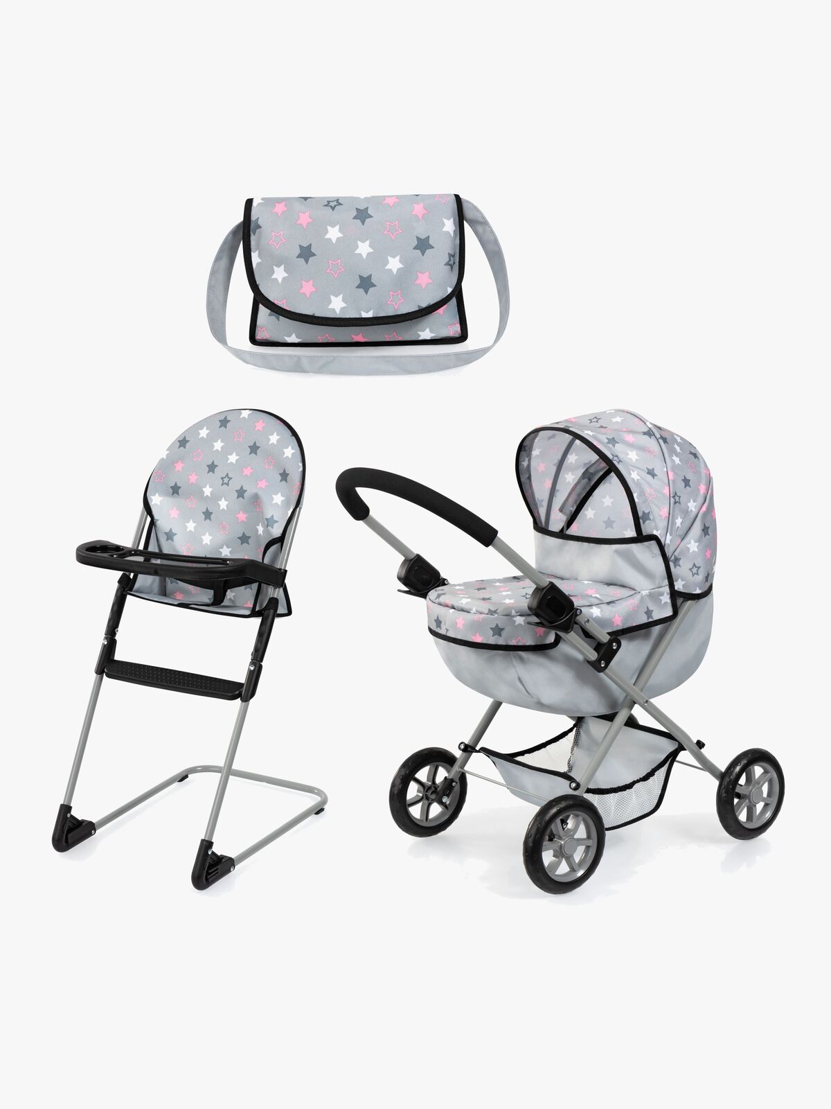 Bayer Design Dukkevogn Cosy Sæt, Grey