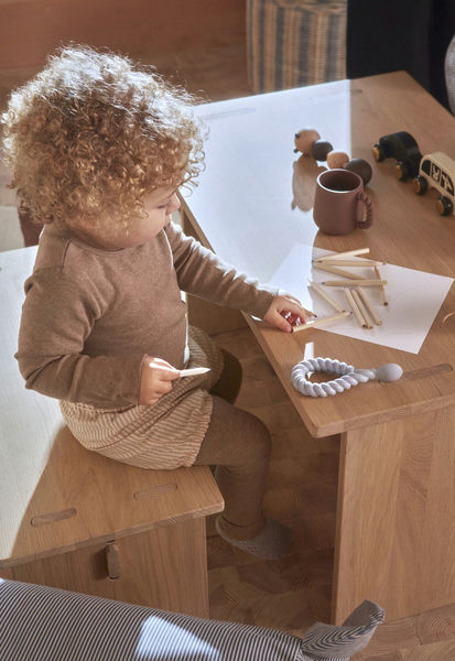 OYOY Mellow Ske med Håndtag 2-pak, Dusty Blue