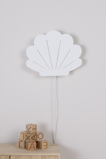 Alice & Fox SIA Væglampe Musling, Hvid