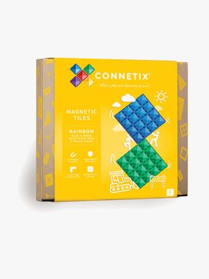 Connetix Magnetiske Byggeklodser Rainbow Blue & Green Base Plate 2 Dele