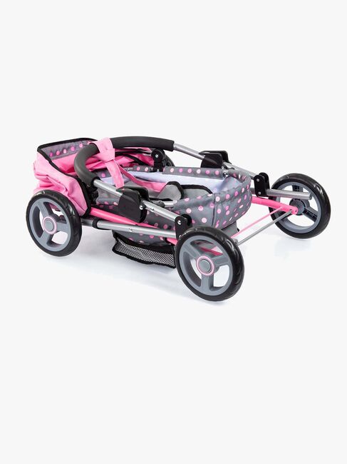 Bayer Design Dukkevogn Cosy, Grå/Lyserød