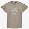 Hummel JR Ruffle T-shirt, Rock Ridge