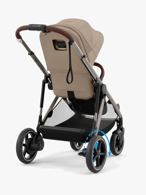 Cybex e-GAZELLE S Klapvogn, Almond Beige/Taupe