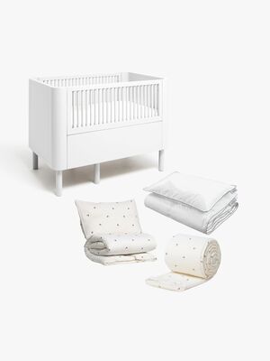 Alice & Fox JUNE Vokseseng inkl Sengesæt NESSA 100x130, Dream White