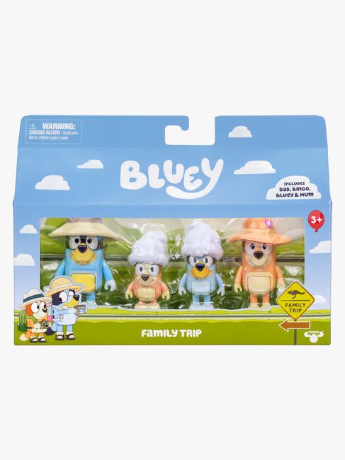 Bluey Figursæt Familieferie 4-pak