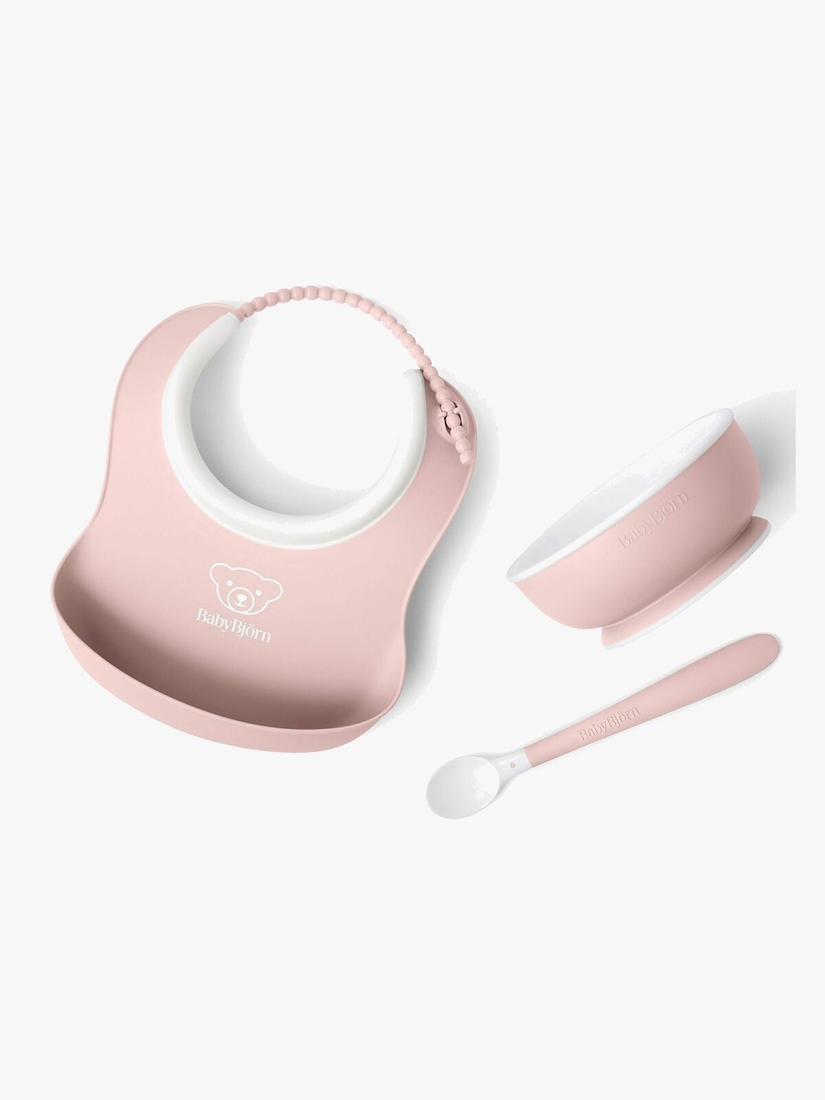 BabyBjörn Spisesæt 3 Dele, Lys Rosa