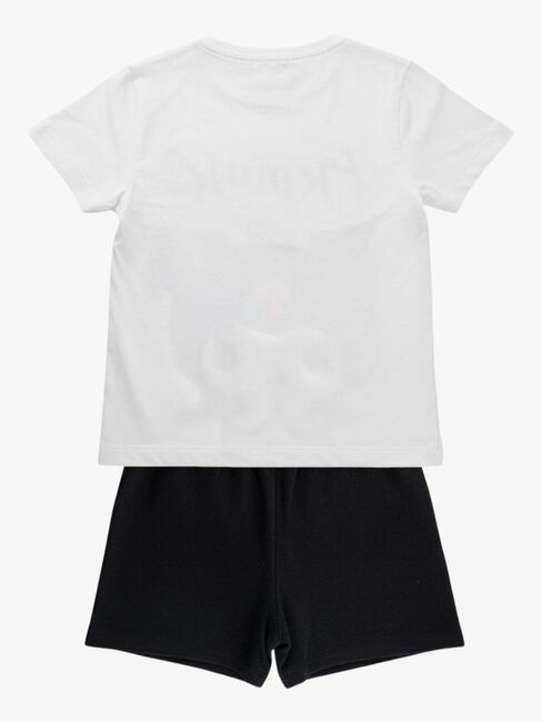 Hello Kitty Kuromi T-shirt & Shorts Sæt, Hvid