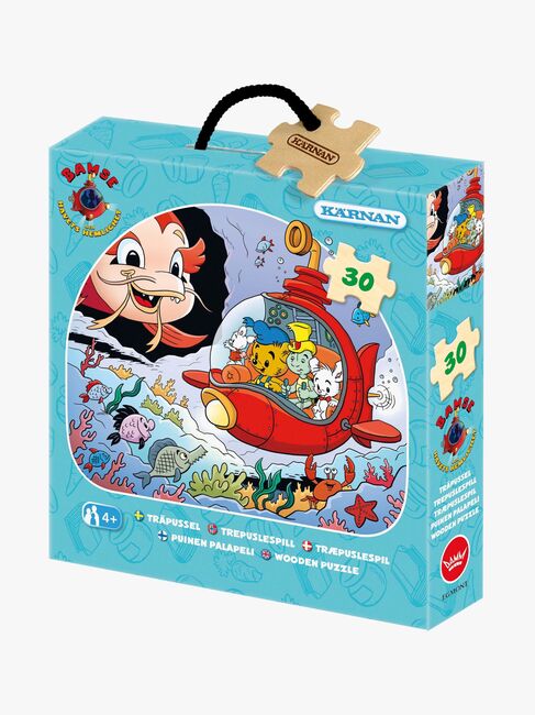 Kärnan Træpuslespil Bamse Verdens Stærkeste Bjørn og Havets Hemmelighed 30 Brikker