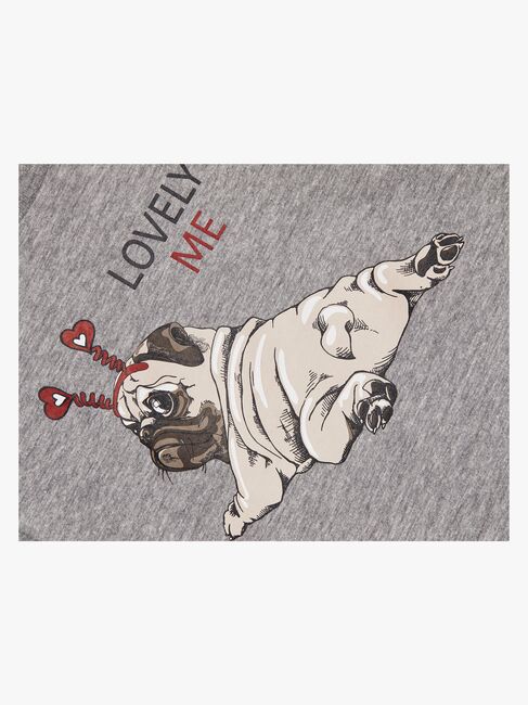 Luca & Lola Dalenna Langærmet T-shirt, Grey Melange
