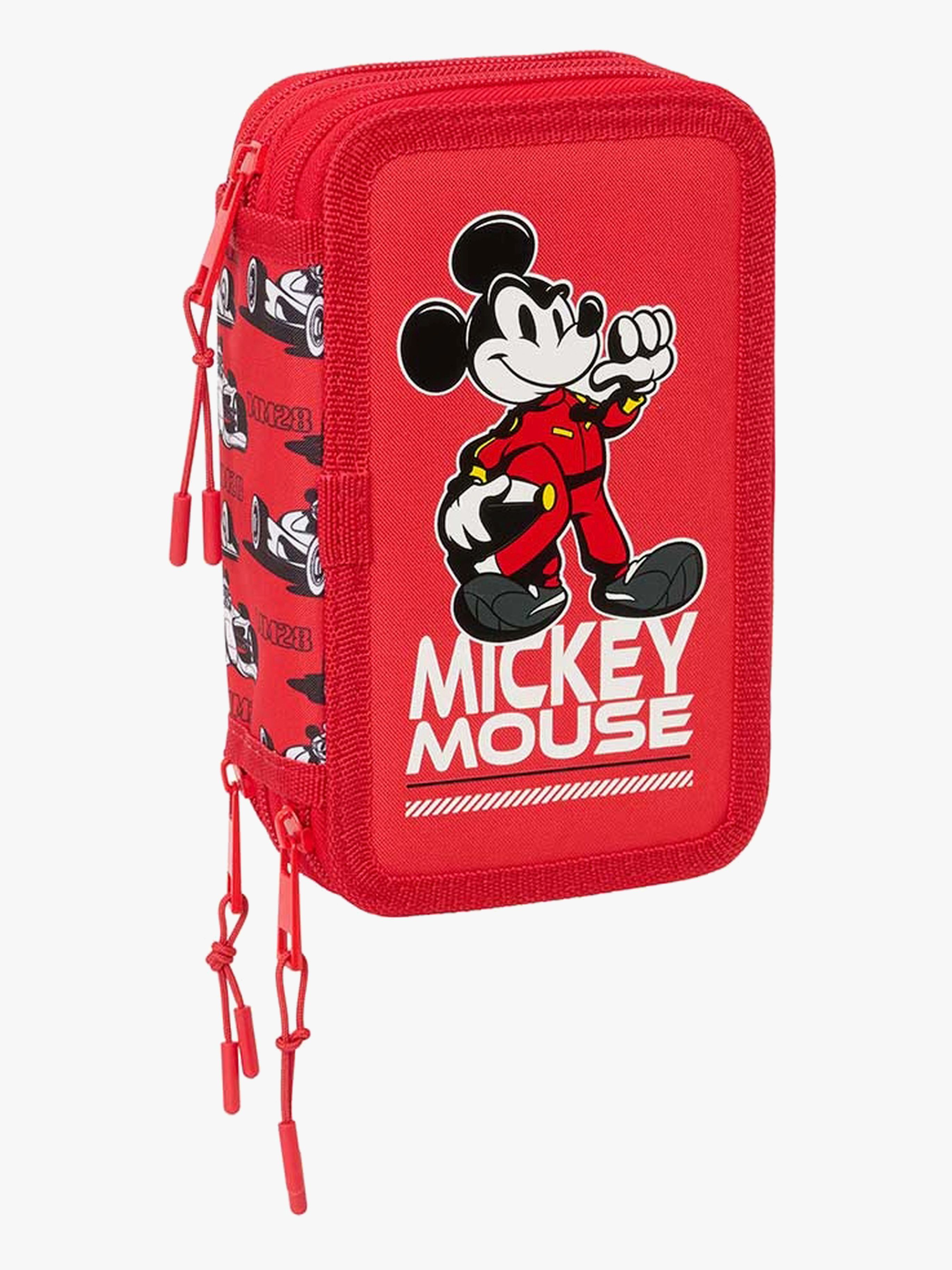 Disney Mickey Mouse  Fyldt Penalhus med 3 Rum 37 Dele, Mickey &  Friends Racing