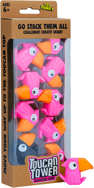 Funhouse Games Toucan Tower Spil, Pink