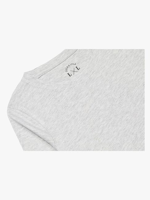 Luca & Lola Alfonsia Top 2-pak, Grey Melange/White