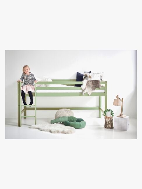 Hoppekids Halvhøjt Modul ECO Dream 90x200, Pale Green