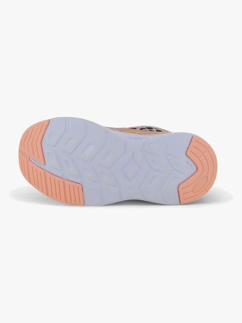 Leaf  Blinkende Sneakers, Leopard/Pink