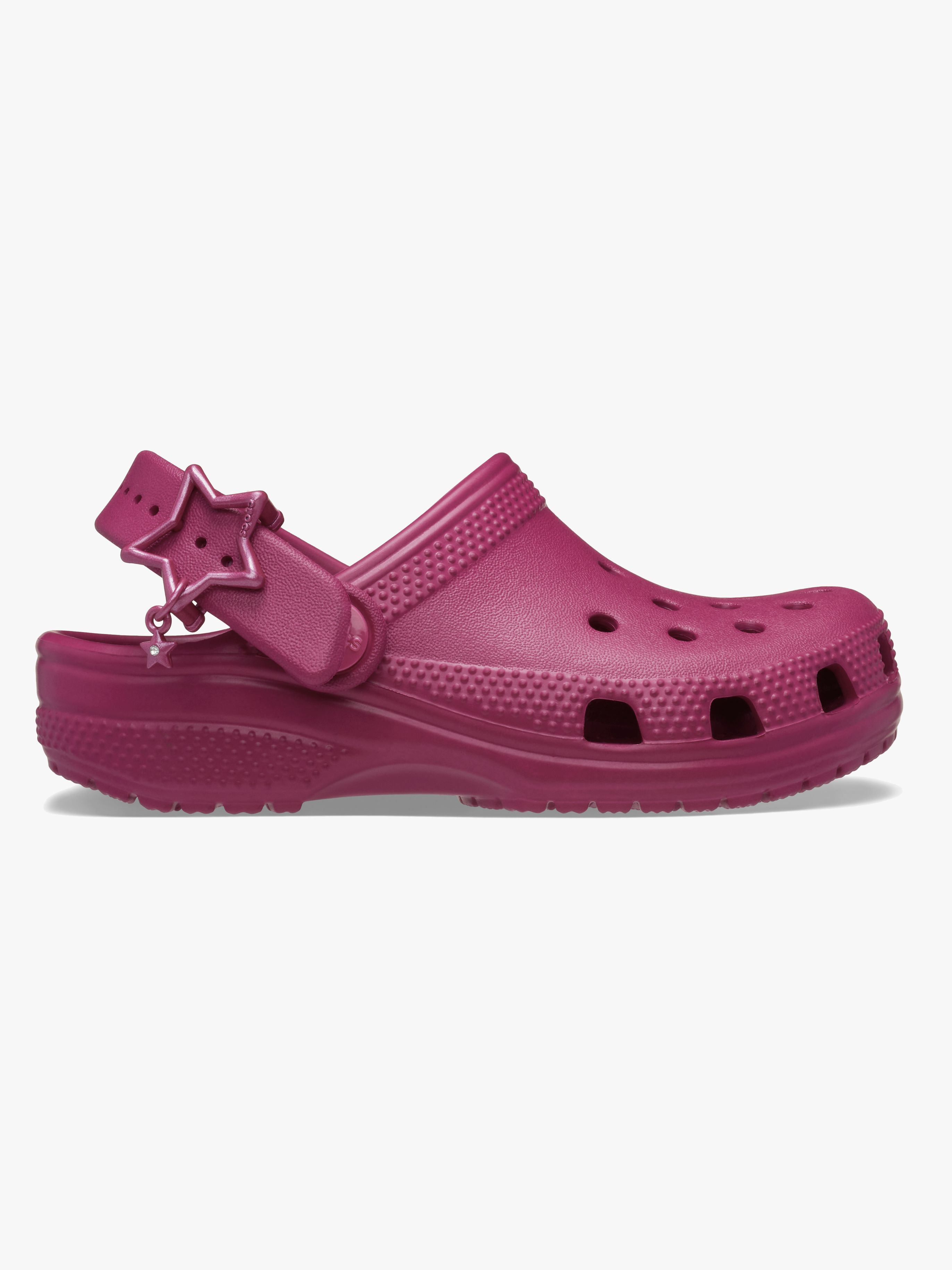 Crocs Classic Star Buckle Kids Hjemmesko, Royal Pink, 22-23