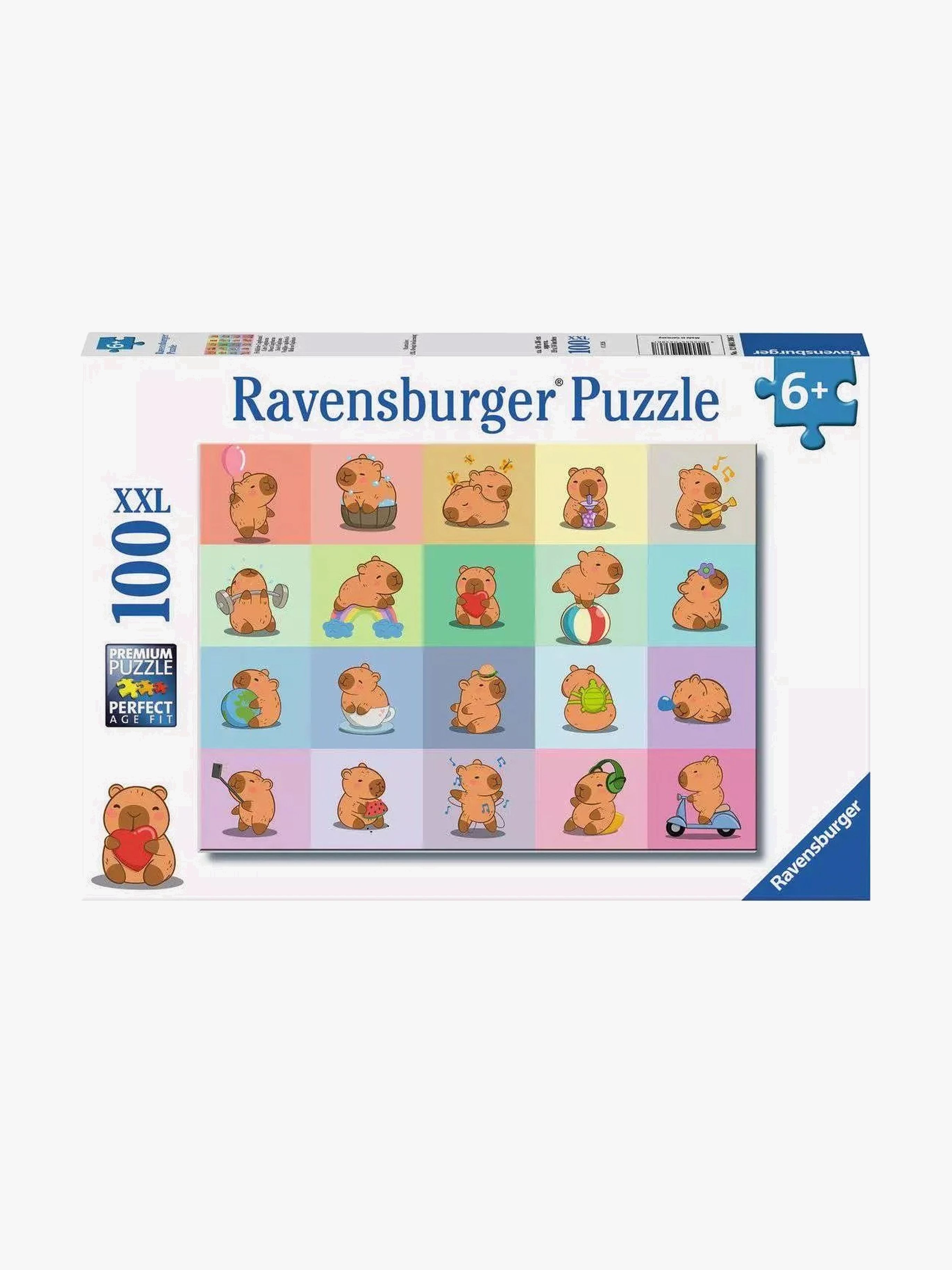 Ravensburger Puslespil Capybara 100 Brikker
