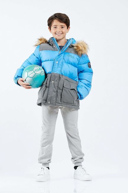 Svea Contrast Padded Parka, Magic Blue