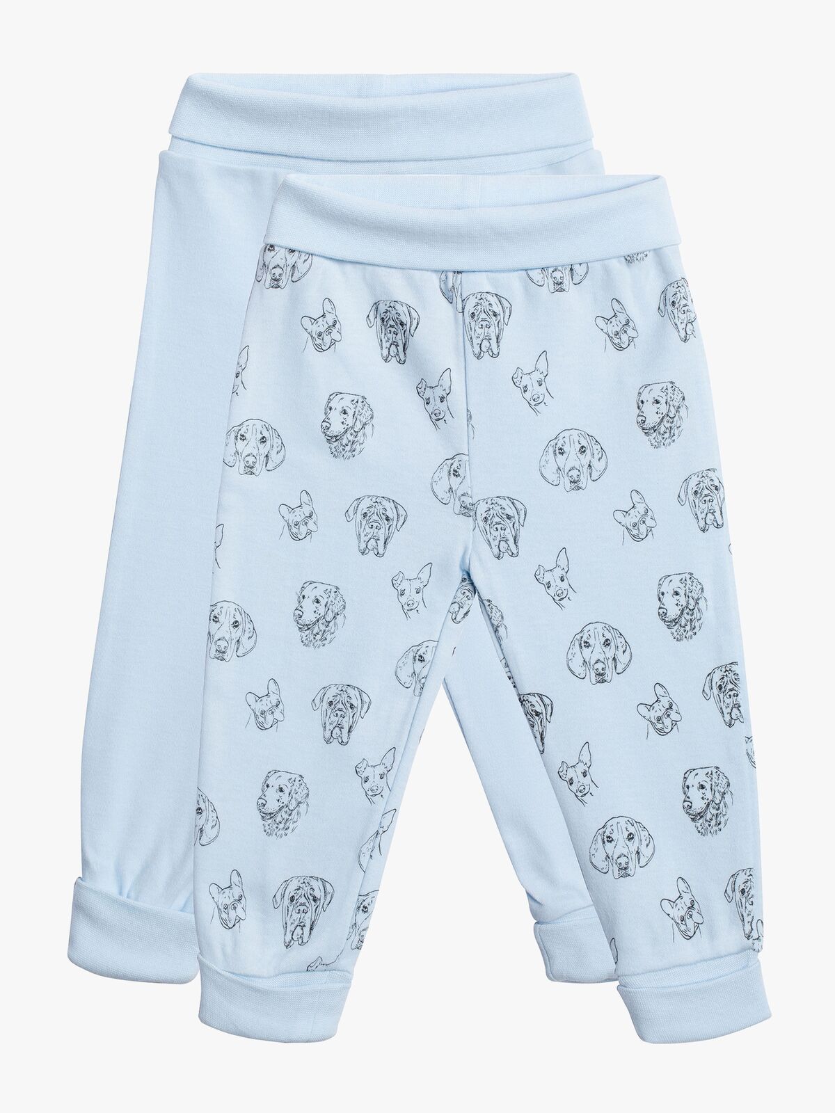 Tiny Treasure Willow Bukser 2-pak, Dogs Baby Blue 
