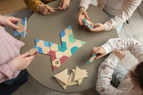 BS Toys Triangle Domino Børnespil