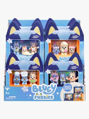 Bluey Fuzzies Figursæt Episode 3-pak Blandet Udvalg
