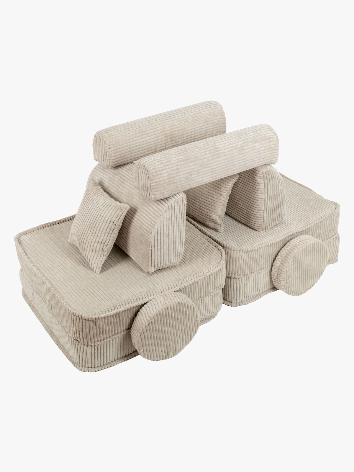 Meowbaby Play Pocket  Bygbar Sofa Plus Aesthetic, Ecru